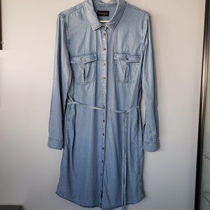 Parasuco Casual Belted Button Front Midi Dress Size XL